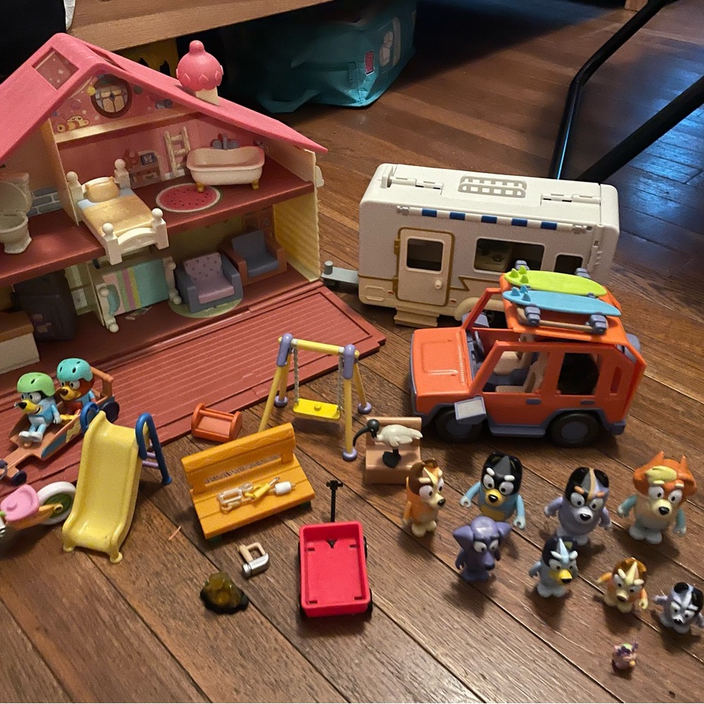 Lot of Bluey Toys